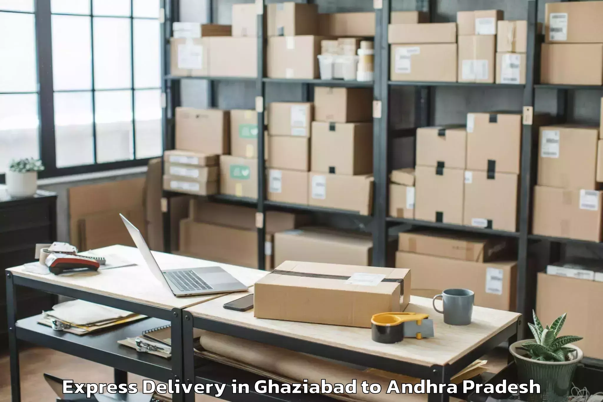 Hassle-Free Ghaziabad to Racherla Express Delivery